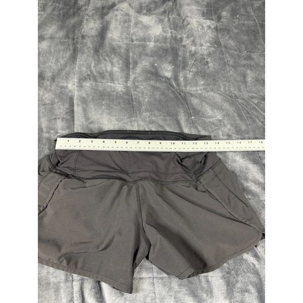 Lululemon Hotty Hot Shorts Black Size 8 Athletic Running‎ Shorts Women - Picture 3 of 7